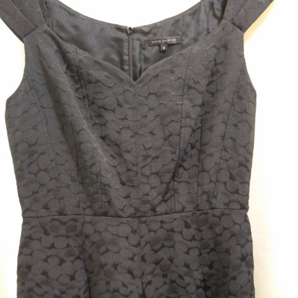 David Meister‎ Brocade Pleated Mini Dress - Sz 8